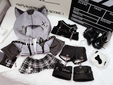 ［ぬい服］20/30cm 無属性 ぬいぐるみ用 お洋服【暗夜】