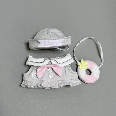 ［ぬい服］10cm 無属性 ぬいぐるみ用 お洋服【水手】