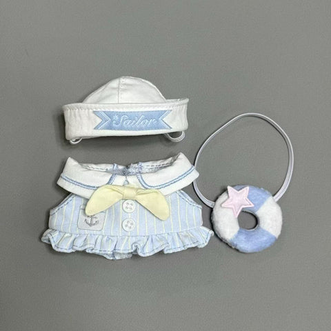 ［ぬい服］10cm 無属性 ぬいぐるみ用 お洋服【水手】
