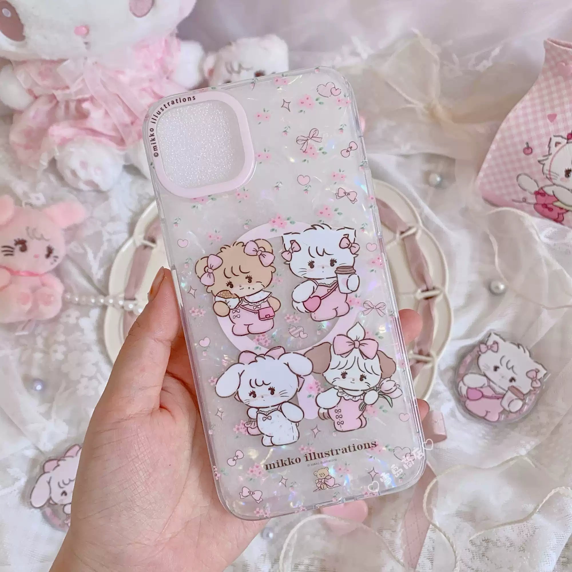 ケースティファイ iPhone14 mikkoコラボ スフレ&ラテ mikko ケースティファイ iPhone14 mikkoコラボ スフレ&ラテ mikko