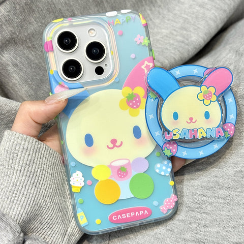 ［サンリオ］ウサハナ iPhone ケース 13 14 15 16