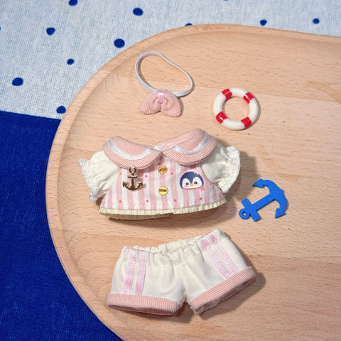 ［ぬい服］10/20cm 無属性 ぬいぐるみ用 お洋服【海军】