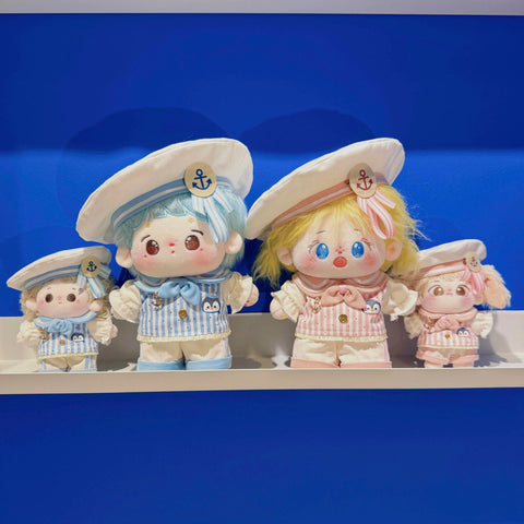 ［ぬい服］10/20cm 無属性 ぬいぐるみ用 お洋服【海军】