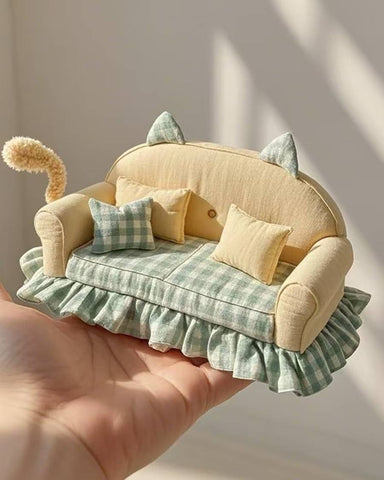 ［BJD小物］1/3 1/4 1/6 1/8 1/12 ドール用 手作り ソファー【2SQ7IT】