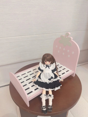 ［BJD小物］1/6 ドール用 手作り いちご家具【43S448】