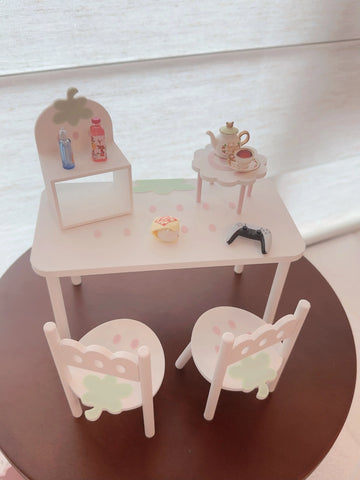 ［BJD小物］1/6 ドール用 手作り いちご家具【43S448】