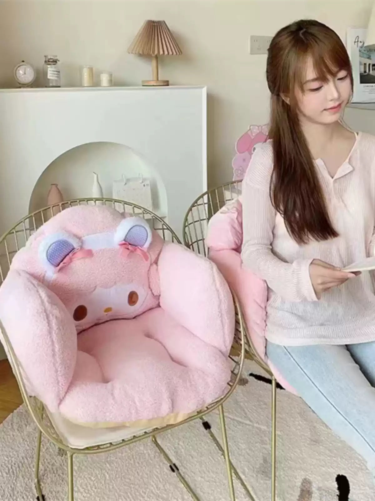 マイメロディ マイスウィートピアノ スツール サイコロ 型 形 クッション マイメロディ マイスウィートピアノ スツール サイコロ 型 形 クッション