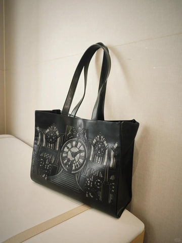［バッグ］ゴシック ダークパンク 時計塔 トートバッグ 【GCX0WG】
