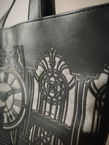 ［バッグ］ゴシック ダークパンク 時計塔 トートバッグ 【GCX0WG】