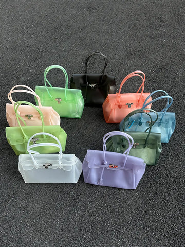 ［バッグ］TPU素材 ジェリーバッグ トートバッグ Mサイズ【WIPCN1】