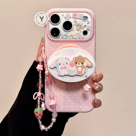 ［サンリオ］シュガーバニーズ  iPhone ケース 14 15 16 17【5322JT】