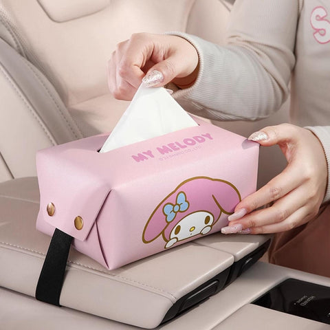 [サンリオ］カー用品 車 ティッシュボックス