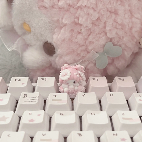 ［メカニカルキーボード］サンリオ マイメロディ&ピアノ 手作り キーキャップ【KFILEP】