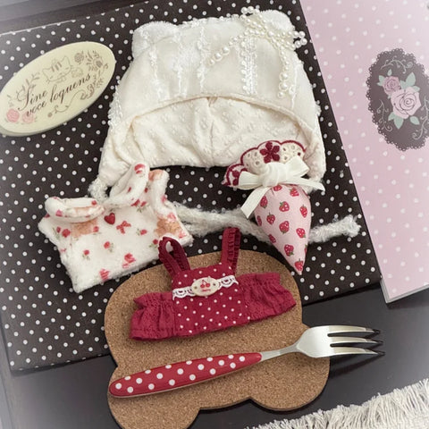 【受注予約】［ぬい服］10cm 無属性 ぬいぐるみ用 お洋服【糖霜】
