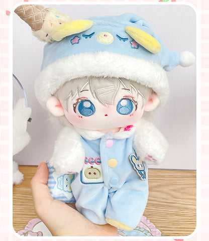 ［ぬい服］20cm 無属性 ぬいぐるみ用服 【小熊睡衣】