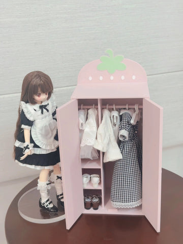 ［BJD小物］1/6 ドール用 手作り いちご家具【43S448】
