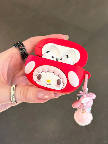 ［サンリオ ］マイメロディ＆ピアノ イヤホンケース Airpods Pro 1/2/3/4