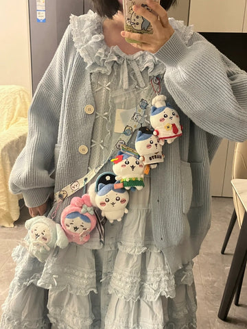 ［ぬい服］10cm 無属性 ぬいぐるみ用服 ショルダーストラップ 無地【背带】