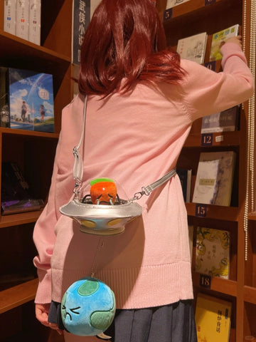 ［ぬい服］10/15cm 無属性 ぬいぐるみ用 ポーチ ショルダーバッグ【UFO】