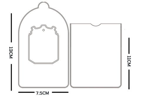 ［推し活グッズ］PVC レーディングカード用ホルダー【A1M2H2】