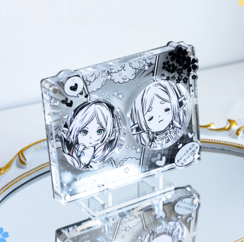 ［推し活グッズ］缶バッジアクリルフレーム 58～75mm【D6P9U7】