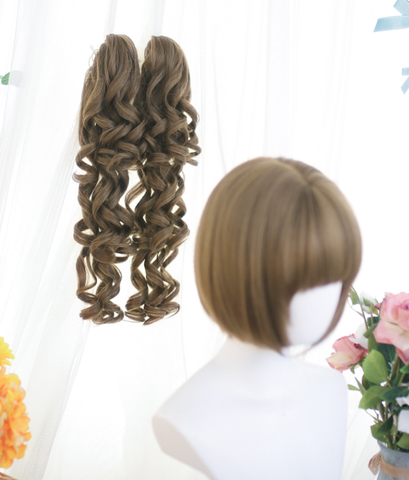 ［ウィッグ］ゴスロリ ツインテール 巻き髪【芙洛】