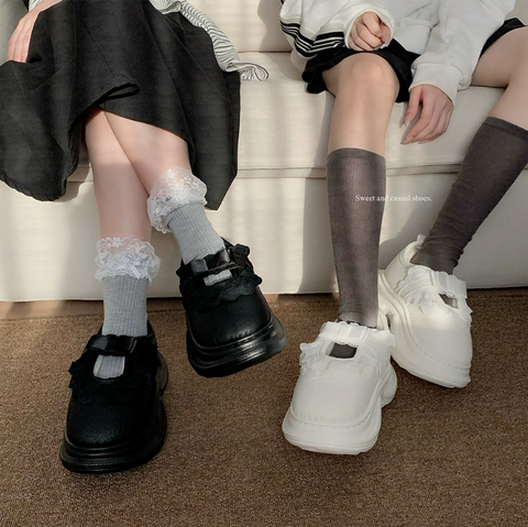 ［靴］防水ファー厚底ローファー【37MZU0】