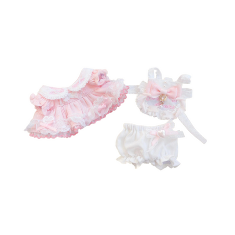 【受注予約】［ぬい服］10cm 無属性 ぬいぐるみ用服【裙摆】