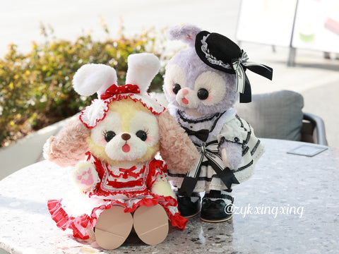 ［着せ替え］ ディズニー ぬいぐるみ コスチューム 4点セット【レトロローズ】